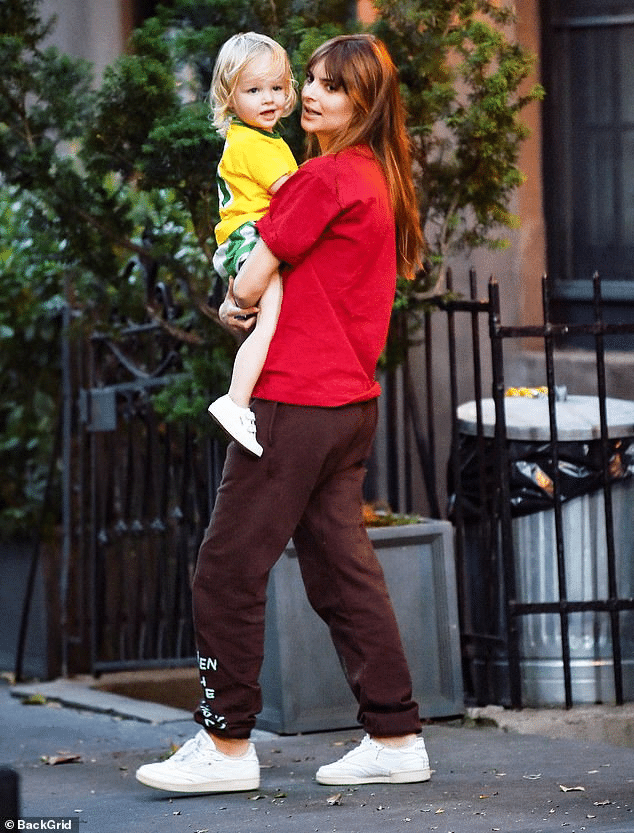 Emily Ratajkowski's Casual Outing with Son Sylvester in New York City