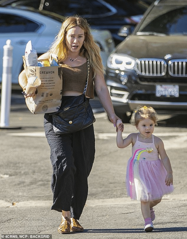 Hilary Duff Spotted Holding Hands with Daughter Mae After Grocery Shopping