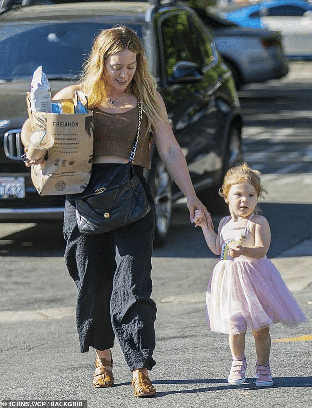 Hilary Duff Spotted Holding Hands with Daughter Mae After Grocery Shopping