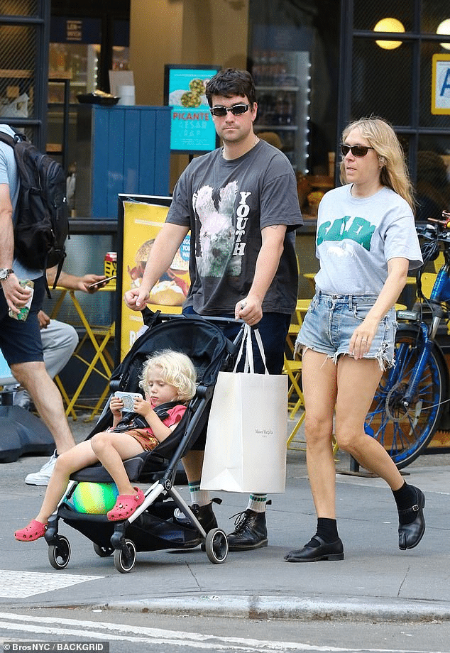 Chloe Sevigny Rocks Denim Shorts During Family Outing in Manhattan