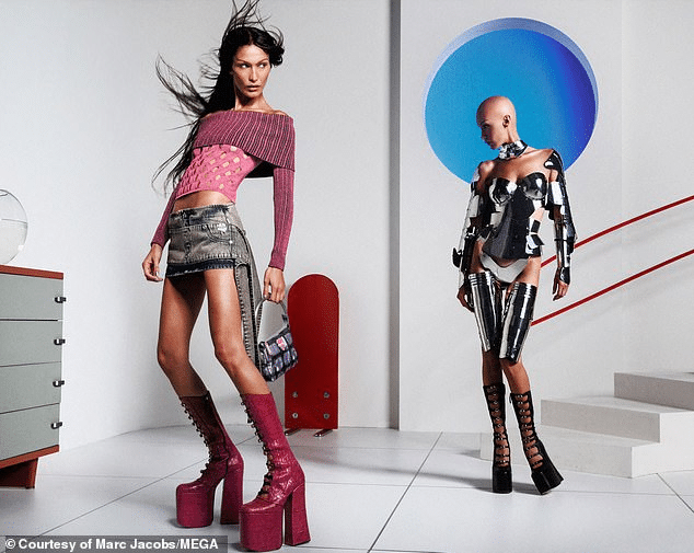 Bella Hadid's Stunning Transformation into a Bald A.I. Robot for Marc Jacobs Campaign