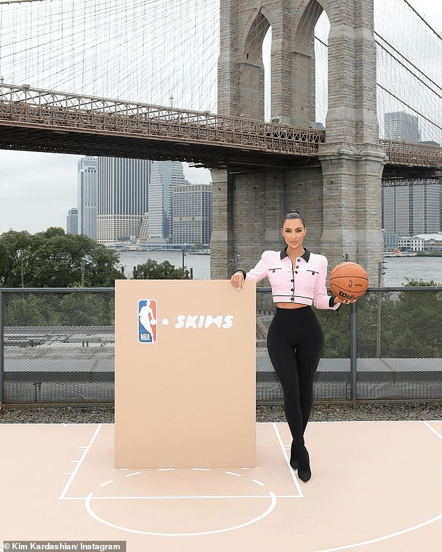 Kim Kardashian Joins Forces with NBA as SKIMS Becomes Official Underwear Partner